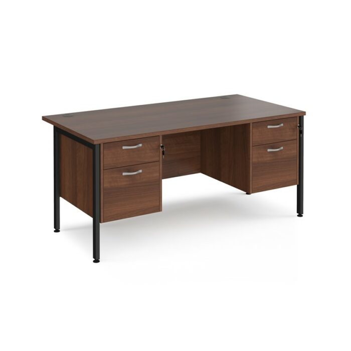 DAMS Maestro 25 straight desk with two x 2 drawer pedestals-26665