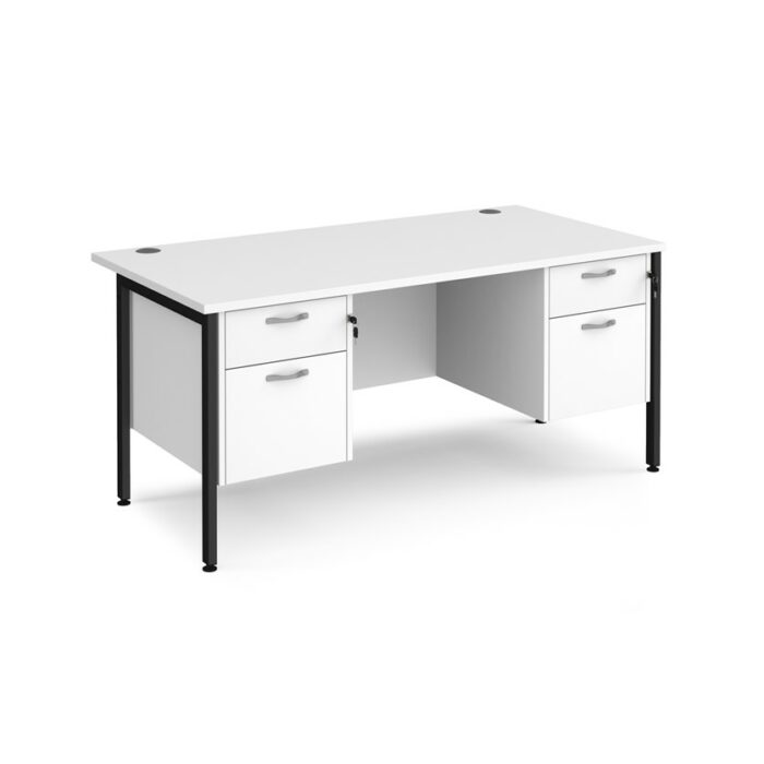 DAMS Maestro 25 straight desk with two x 2 drawer pedestals-26663