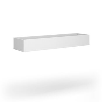 Dams Wooden planter 1600mm wide to fit on side-by-side wooden lockers - white-0