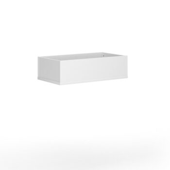 Dams Wooden planter 800mm wide to fit on single wooden lockers - white-0