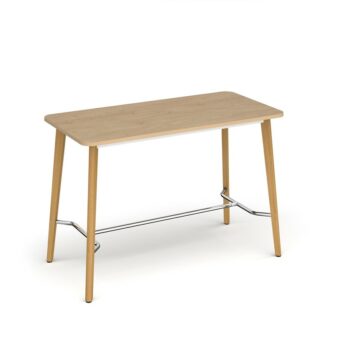 DAMS Saxon rectangular poseur worktable with 4 oak legs 1800mm x 800mm -0