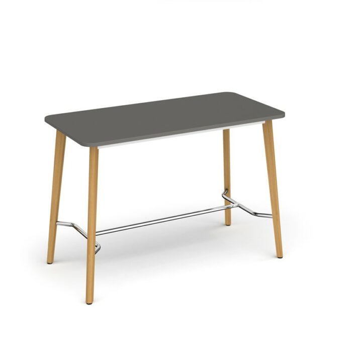 DAMS Saxon rectangular poseur worktable with 4 oak legs 1800mm x 800mm -27450