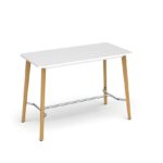 DAMS Saxon rectangular poseur worktable with 4 oak legs 1800mm x 800mm -27449