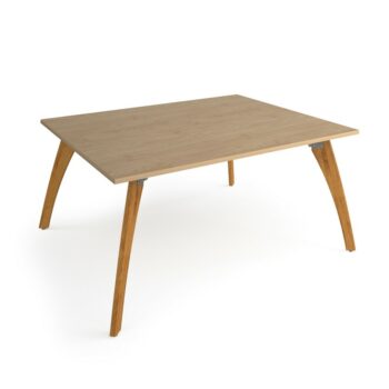 DAMS Enable worktable 1600mm x 1600mm deep with four solid oak legs and 25mm mdf top-0