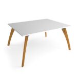 DAMS Enable worktable 1600mm x 1600mm deep with four solid oak legs and 25mm mdf top-27498