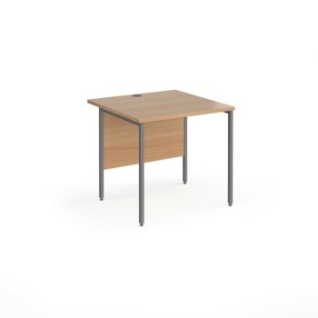 DAMS Contract 25 straight desk with graphite H-Frame leg-0
