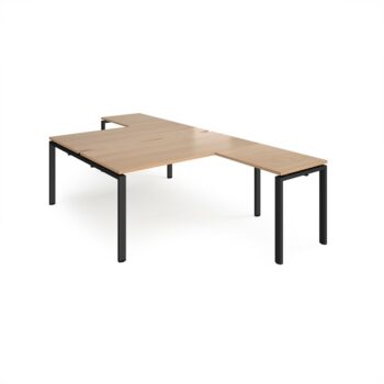 DAMS Adapt back to back desks with return desks-0