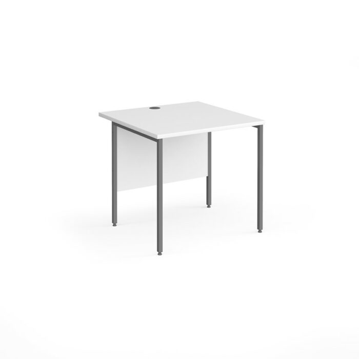 DAMS Contract 25 straight desk with graphite H-Frame leg-26876