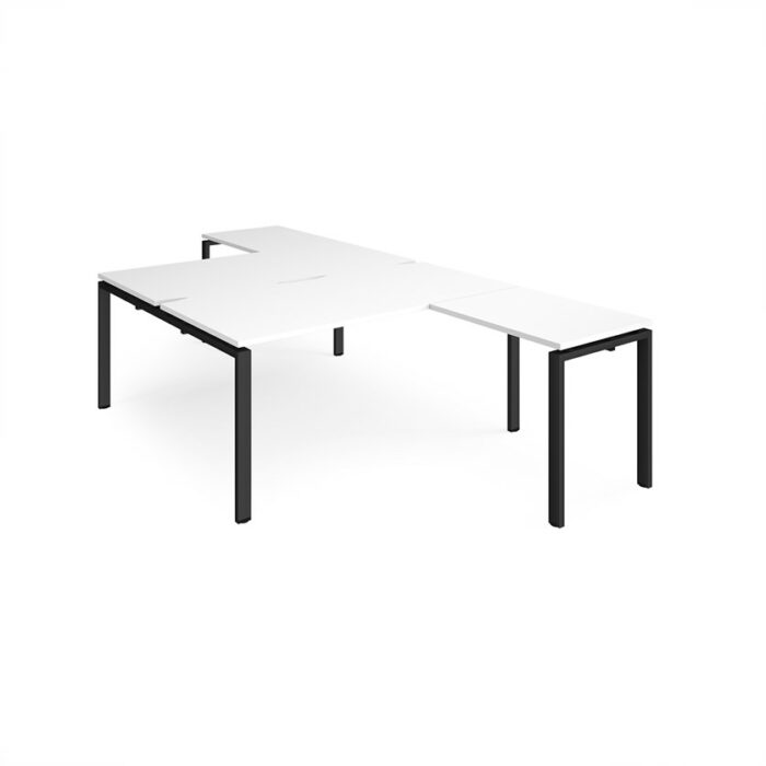 DAMS Adapt back to back desks with return desks-26082