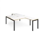DAMS Adapt back to back desks with return desks-26079