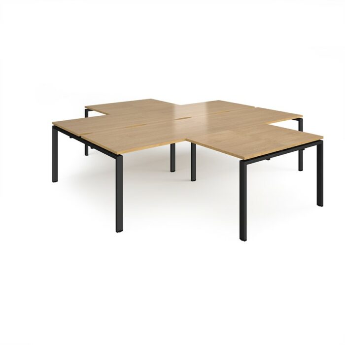 DAMS Adapt back to back 4 desk cluster return desks-26092