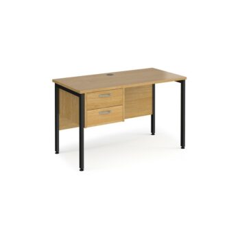 DAMS Maestro 25 straight desk with 2 drawer pedestal-0