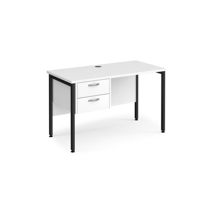 DAMS Maestro 25 straight desk with 2 drawer pedestal-26631