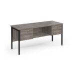 DAMS Maestro 25 straight desk 1600mm x 600mm with two x 2 drawer pedestals -26643
