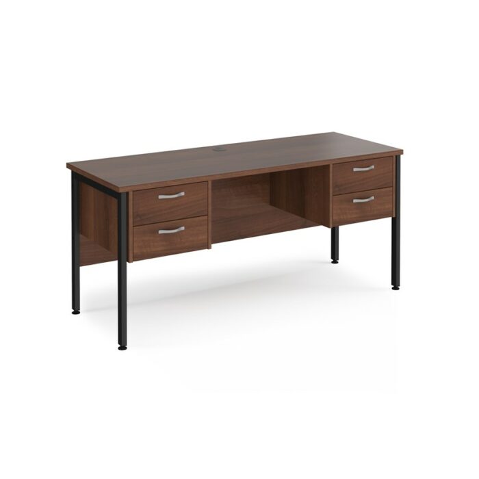 DAMS Maestro 25 straight desk 1600mm x 600mm with two x 2 drawer pedestals -26642