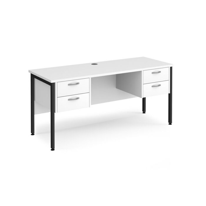 DAMS Maestro 25 straight desk 1600mm x 600mm with two x 2 drawer pedestals -26640