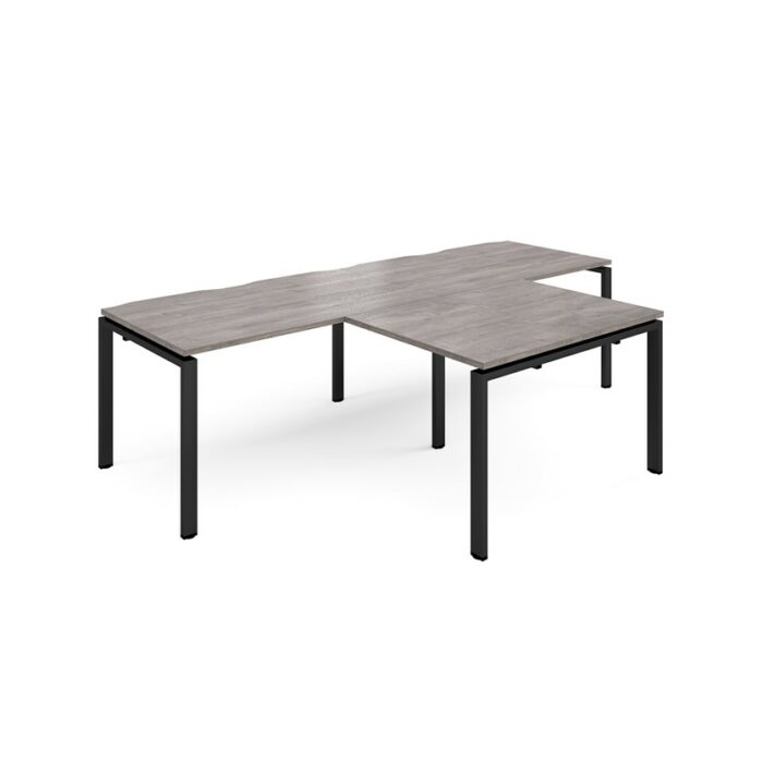 DAMS Adapt double straight desks with return desks-26088