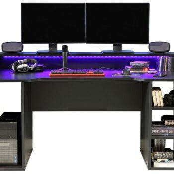 FLAIR POWER X GAMING DESK WITH COLOUR CHANGING LED LIGHTS-0