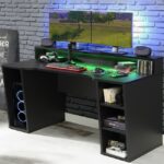 FLAIR POWER X GAMING DESK WITH COLOUR CHANGING LED LIGHTS-27411