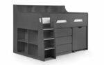 Julian Bowen wooden Jupiter Midsleeper - Anthracite-25540