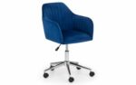 Julian Bowen Kahlo Velvet Swivel Office Chair-0