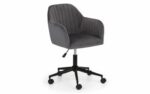 Julian Bowen Kahlo Velvet Swivel Office Chair-25543