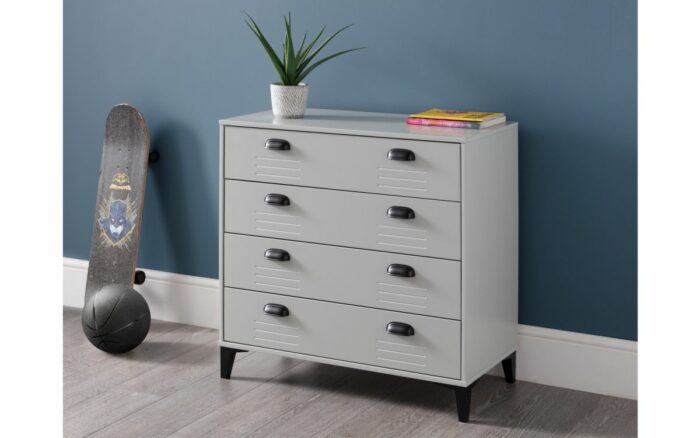 Julian Bowen Lakers Locker 4 Drawer Chest-25553