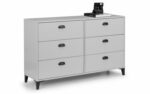 Julian Bowen Lakers Locker 6 Drawer Chest-25554