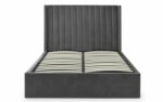 Julian Bowen Langham Scalloped Headboard Storage Bed - Grey-25580