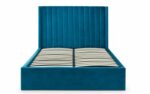 Julian Bowen Langham Scalloped Headboard Storage Bed - Teal-25568