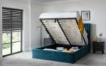 Julian Bowen Langham Scalloped Headboard Storage Bed - Teal-25569