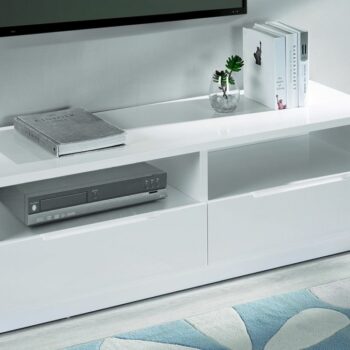 Julian Bowen Manhattan High Gloss 2 Drawer Media Unit-0