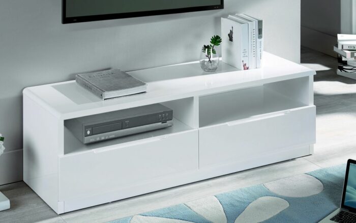 Julian Bowen Manhattan High Gloss 2 Drawer Media Unit-0