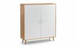 Julian Bowen Moritz 4 Door Cabinet - Oak-0
