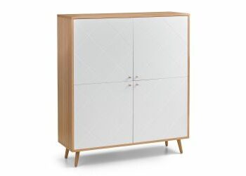 Julian Bowen Moritz 4 Door Cabinet - Oak-0