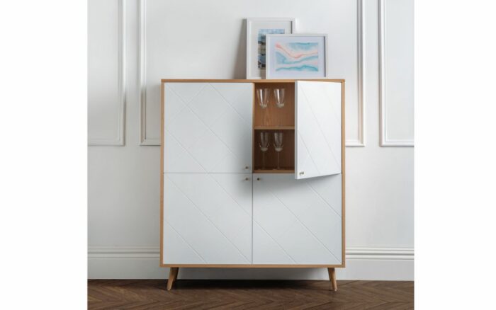 Julian Bowen Moritz 4 Door Cabinet - Oak-25786
