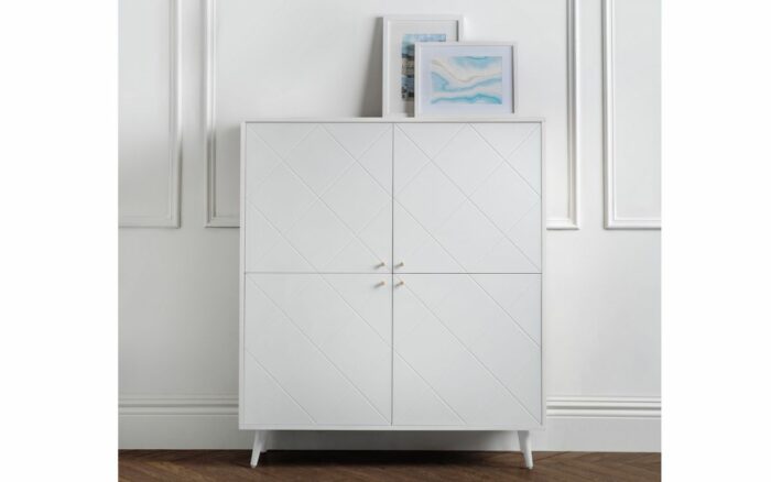 Julian Bowen Moritz 4 Door Cabinet - White-25796
