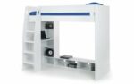 Julian Bowen Nebula Gaming Bed with Desk - White-0