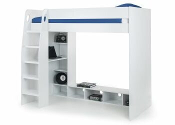 Julian Bowen Nebula Gaming Bed with Desk - White-0
