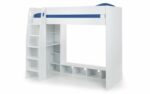 Julian Bowen Nebula Gaming Bed with Desk - White-25807