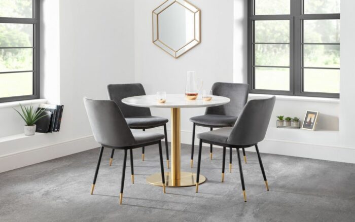 Julian Bowen Palermo Round Pedestal Table-25849