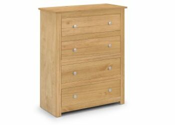julian bowen Radley 4 Drawer Chest - Waxed Pine-0