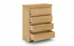 julian bowen Radley 4 Drawer Chest - Waxed Pine-25874