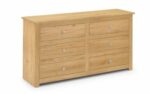 julian bowen Radley 6 Drawer Chest - Waxed Pine-0