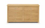 julian bowen Radley 6 Drawer Chest - Waxed Pine-25885