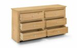 julian bowen Radley 6 Drawer Chest - Waxed Pine-25884