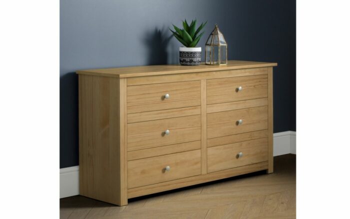 julian bowen Radley 6 Drawer Chest - Waxed Pine-25886
