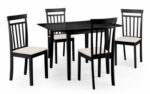 Julian Bowen Rufford Extending Dining Table - Black-0