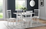 Julian Bowen Rufford Extending Dining Table - White-25977