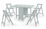Julian Bowen Savoy Dining Set - Light Grey-0